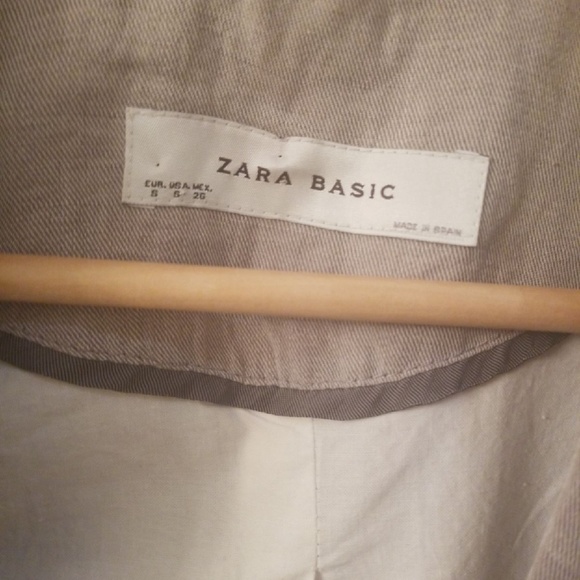 COPY - Short Linen Blazer by Zara Sz Small - Picture 5 of 8